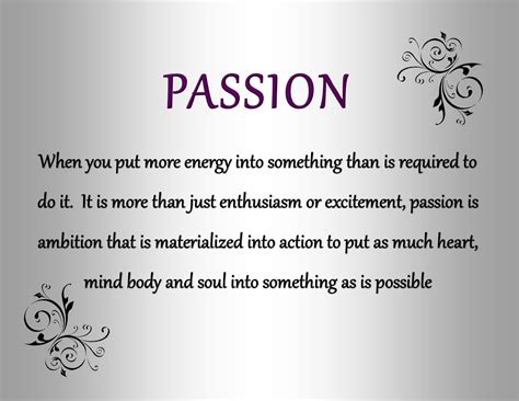 define the term passion